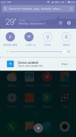 The notification drawer - Xiaomi Mi 5X review