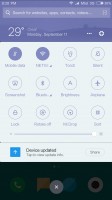 The notification drawer - Xiaomi Mi 5X review