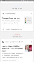 Google Now panel - Xiaomi Mi A1 review