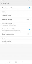 Quick Ball settings - Xiaomi Mi Mix 2 review