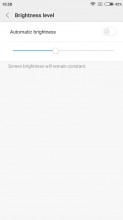 Display settings - Xiaomi Redmi 4a review