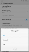 Camera settings - Xiaomi Redmi 4a review