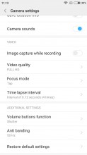 Camera settings - Xiaomi Redmi 4a review