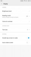 Display settings under MIUI - Xiaomi Redmi Note 4 preview