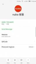 Phone app, contacts and Yellow Pages - Nubia Z17 review