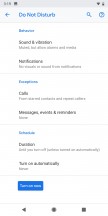 Do not disturb mode - Android 9 Pie review