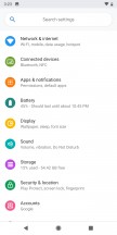 Settings menu - Android 9 Pie review