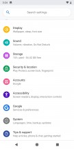 Settings menu - Android 9 Pie review