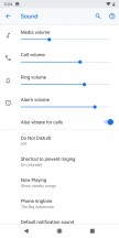 Sound and vibration settings - Android 9 Pie review