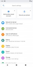 Settings menu - Android 9 Pie review