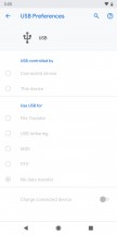 USB mode selector - Android 9 Pie review