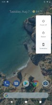 Power menu - Android 9 Pie review