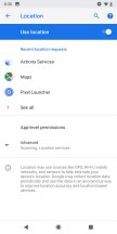 New location settings - Android P hands-on review