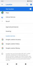New location settings - Android P hands-on review