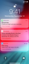 Notification Center - Apple iPhone XS review