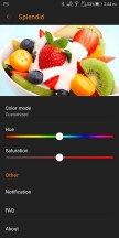 Splendid color settings - Asus ROG Phone review