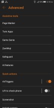 Advanced settings - Asus ROG Phone review