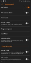 Advanced settings - Asus ROG Phone review