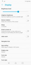 Display settings - Asus Zenfone 5z review