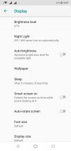 Display settings - Asus Zenfone Max Pro M2  ZB631KL review