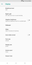 Display settings - Asus Zenfone Max Pro M1 review