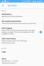 Event notification settings - Blackberry KEY2 review