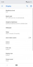 Some of the available Settings - Google Pixel 3 / Pixel 3 XL hands-on review