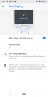 Now playing keeps history now - Google Pixel 3 review