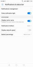 Notification and battery management - Honor 7X review