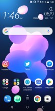 Home screen and options - HTC U12 Plus Review review