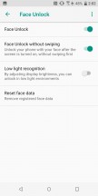 Face unlock - HTC U12 Plus Review review