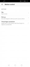 Motion control settings - Huawei Honor 10 Lite review