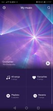 Music app - Huawei P20 Pro review