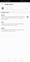 Dolby Atmos settings - Huawei P20 Pro review