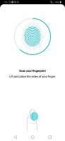 Fingerprint setup - LG G7 ThinQ review