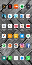 Home screen, app drawer (not enabled by default) - LG V30S ThinQ long-term review