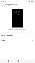 Always-on display - Meizu 15 review