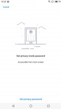 Privacy mode - Meizu 15 review