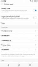 Privacy mode - Meizu 15 review