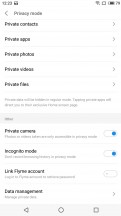 Privacy mode - Meizu 15 review