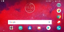 Rotated home screen - Moto Z3 review