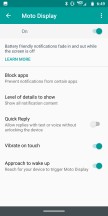 Moto Display: Settings - Moto Z3 review