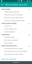 Moto Voice commands - Moto Z3 review