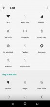 Editing Quick toggles - Motorola One review