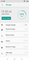 Storage manager - Motorola One review