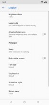 Display settings - Nokia 6.1 Plus review