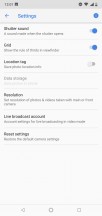 Video settings - Nokia 7.1 review
