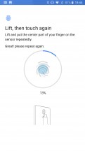 Fingerprint enrollment - Nokia 8 Sirocco review