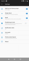 Homescreen options - OnePlus 6 review