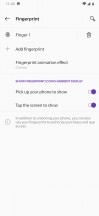 Fingerprint settings - OnePlus 6T review